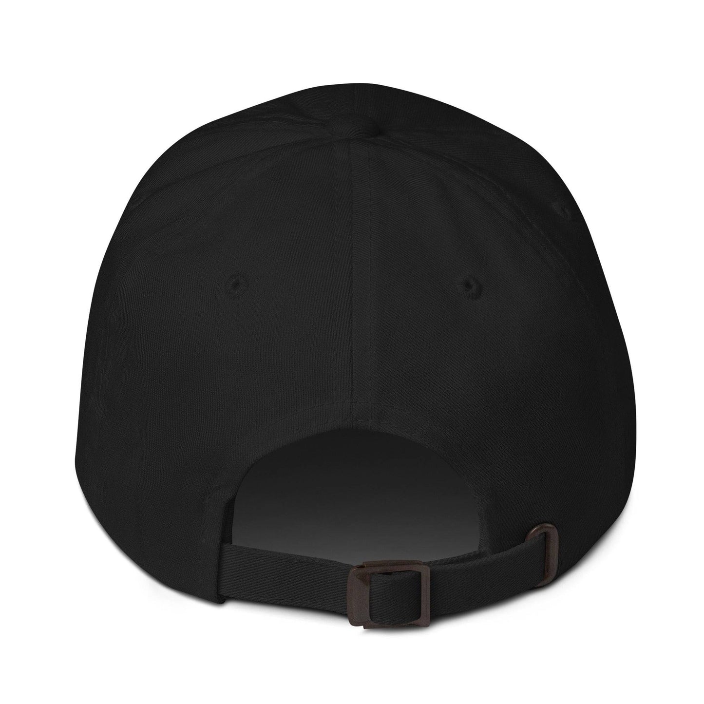 Introducing the Pridelity Protest Cap: A sleek black baseball cap with "PROTEST" intricately embroidered in vibrant rainbow colors on the front, making it an ideal addition to your pride ensemble.
