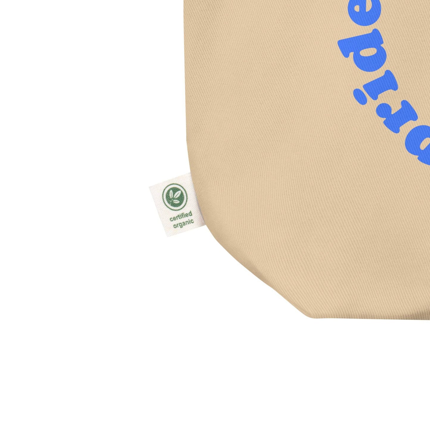 The Pride Circle Tote Bag by Pridelity is a black tote displaying "pride" in a circular arrangement, with each letter presented in vivid, eye-catching colors similar to those seen at Rainbow Shops, representing LGBTQ+ pride.
