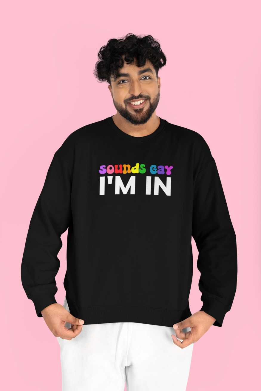 LGBTQ pride sweatshirts collection featuring unisex designs and vibrant prints for showcasing your pride