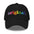 Black baseball cap by Pridelity, featuring the word "Original" embroidered in a vibrant rainbow gradient, perfect for pride outfits.