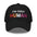 The Pridelity "I'm Only Human Cap" is a black baseball cap ideal for pride outfits, prominently displaying the phrase "I'M ONLY HUMAN" on the front, with "HUMAN" in bold, colorful letters transitioning from orange to pink.