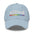 A Pridelity Allied Cap featuring "allied" embroidered in white above a vibrant, Pride-inspired rainbow line.