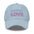 Discover the "Support Love Cap" by Pridelity, a black cap ideal for pride outfits, featuring the phrase "Support Love" embroidered on the front in light blue and pink letters.