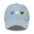 The Genderqueer Hearts Cap by Pridelity is a black baseball cap, ideal for pride outfits, featuring three heart designs embroidered on the front in purple, white, and green from left to right.