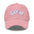 Introducing the Gay AF Cap by Pridelity: a stylish black cap that features "GAY AF" embroidered in white on a pink and white striped background, making it the perfect accessory to complement pride outfits.