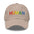 The Pridelity Human Cap is a black baseball hat, ideal for complementing pride ensembles, with the word "HUMAN" embroidered in vibrant rainbow colors on the front.