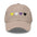 The "Nonbinary Hearts Cap" by Pridelity, in a stone color, features four heart symbols embroidered on the front in yellow, white, purple, and black, adding a subtle yet stylish touch to your pride outfits.