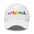 Black baseball cap by Pridelity, featuring the word "Original" embroidered in a vibrant rainbow gradient, perfect for pride outfits.