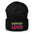 Introducing the Support Love Beanie by Pridelity, a standout piece from our gay clothing line. This white beanie features "SUPPORT LOVE" embroidered in eye-catching colors— "SUPPORT" in vibrant green and "LOVE" in bold pink—beautifully expressing positivity and solidarity.