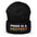 This bold statement piece from Pridelity, the "Pride is a Protest Beanie," features "PRIDE IS A PROTEST" in striking white and rainbow-colored letters on a black background, making it a powerful addition to any gay clothing collection.