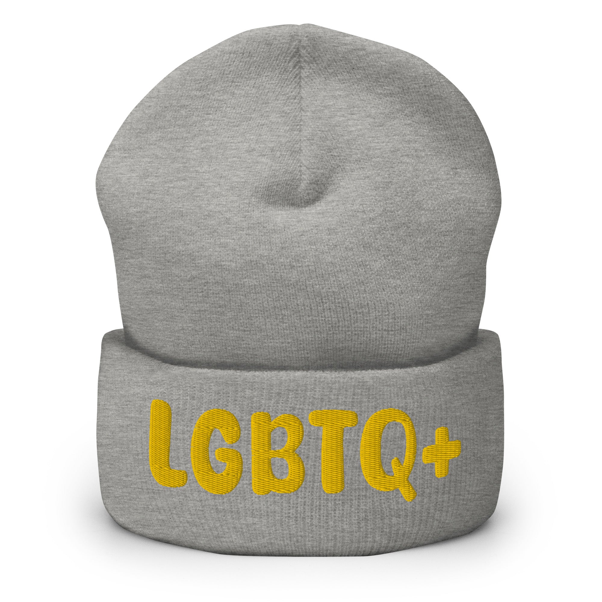 Pridelity's LGBTQ+ Beanie in red features 