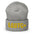 Pridelity's LGBTQ+ Beanie in red features "LGBTQ+" in yellow letters on the front, making it an ideal choice for those embracing gay clothing styles.