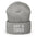 The Gay & Tired Beanie by Pridelity is a stylish accessory for showcasing your individuality, featuring white embroidered text on a black background that boldly states "GAY & TIRED" across the front. Its folded bottom ensures the message is prominently displayed.