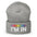 The Sounds Gay Beanie by Pridelity, with its bold lettering proclaiming "Sounds Gay I'm In," enhances any ensemble with a sleek black design, proudly celebrating gay fashion.