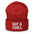 The Gay & Chill Beanie by Pridelity, embroidered with "GAY & CHILL" in white on the front, is a perfect addition to your collection of gay clothing.