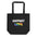 Introducing the Support Love Tote Bag by Pridelity: a stylish black tote bag adorned with the phrase "SUPPORT LOVE," where "LOVE" is presented in vibrant rainbow colors to symbolize inclusivity and pride. Ideal for visits to your favorite rainbow shop, this tote features long handles for easy shoulder carrying.