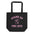 The Stand Up Tote Bag from Pridelity is a black tote adorned with pink text that reads "Stand Up for Love" and highlights a raised fist design in the center, making it ideal for showcasing your pride.