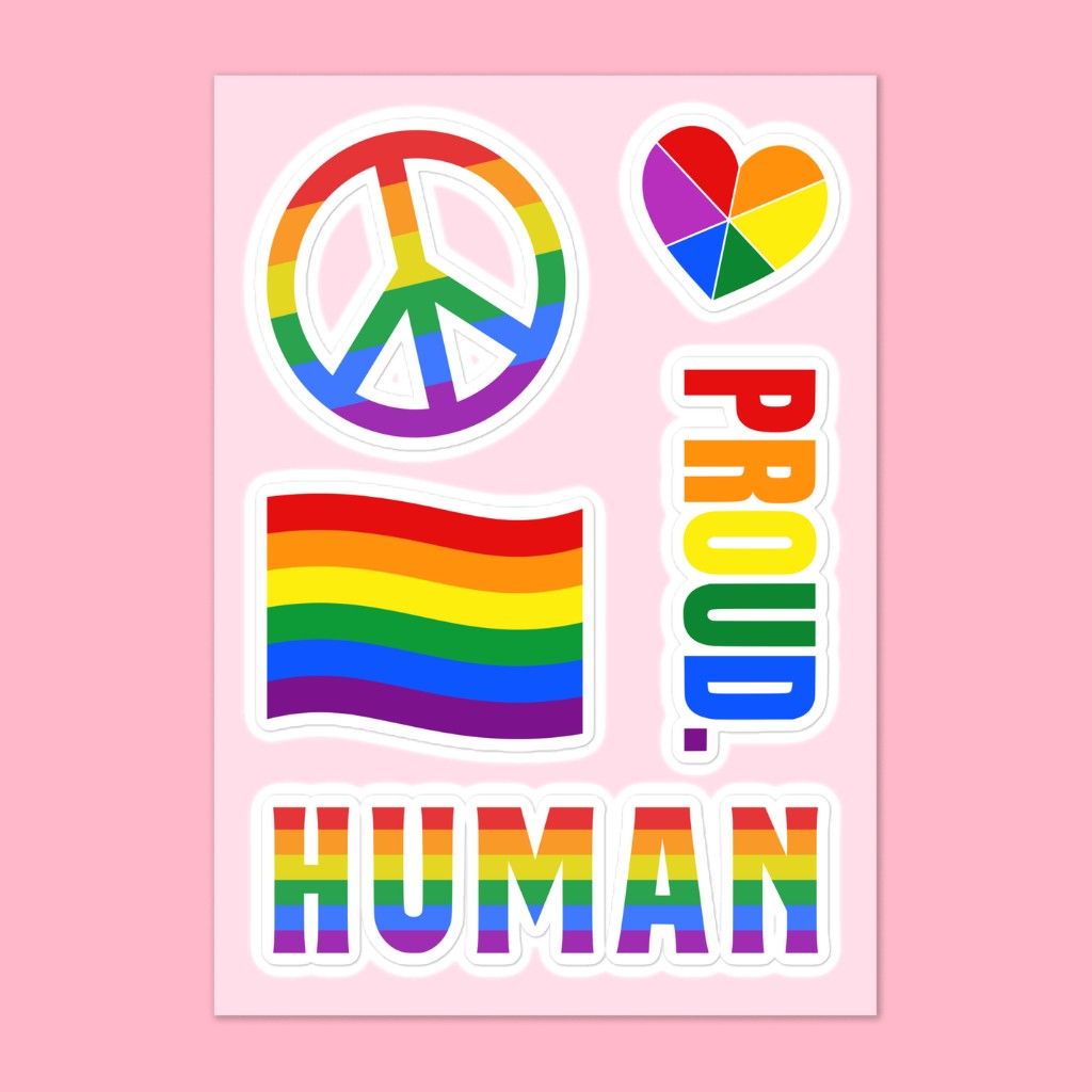 the best pride collections - pride clothing - pride merch - pride stickers