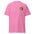 A Pridelity Pride Duck T-Shirt in pink, featuring a small rainbow duck on the chest.