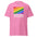 Pink Together T-Shirt with rainbow stripes and 'Together We Are Strong' slogan, made from 100% cotton with non-toxic print.