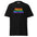 A black Pridelity "Proud Brother" T-shirt displaying the text in eye-catching rainbow colors across the chest.