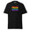 The Pridelity Proud Sister T-shirt is a black tee that showcases the phrase "Proud Sister" in vibrant rainbow colors on the front.