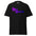 Introducing the Yas Queen T-Shirt by Pridelity, a black pride tee showcasing "Yas Queen" in eye-catching purple and blue gradient lettering, topped with a delicate crown graphic.