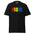 A Pridelity "Proud T-Shirt," celebrating LGBTQ+ pride, features the word "PROUD" in bold rainbow colors on a white background.