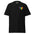 The Pixel Heart T-Shirt by Pridelity is a white shirt featuring a pixelated heart design in the upper left corner, with vertical sections of vibrant colors: black, brown, red, orange, yellow, green, blue, and purple.