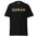 Introducing the Human T-Shirt by Pridelity: a stylish black tee featuring the word "HUMAN" in bold, uppercase letters filled with a vibrant rainbow gradient. This pride shirt embodies diversity and inclusion, celebrating unity and acceptance with flair.