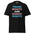 A Pridelity Trans Rights T-Shirt in black, featuring the phrase "Trans Rights Are Human Rights" in bold letters adorned with light blue, pink, and white colors.