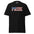 Introducing the American Pride T-Shirt from Pridelity's Pride Collections. This stylish black tee prominently features "PRIDE" in bold letters with an American flag pattern. The design celebrates diversity through stars and stripes in vibrant red, white, and blue—ideal for anyone looking to proudly express their pride with fashionable merch.