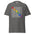 A black Resist T-Shirt from Pridelity showcases the word "RESIST" in a vertical column, with each letter transitioning through rainbow colors from red to purple, elegantly embodying unity and strength.