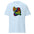 The Love Is Love T-Shirt by Pridelity is a royal blue shirt adorned with the vibrant, multicolored phrase "love is love" in a cursive style. The design shines with bold rainbow hues, and the inside collar proudly displays the Pridelity brand name.