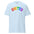 The Pridelity United T-Shirt showcases the word "UNITED" prominently on the front, with each letter seamlessly transitioning through vibrant rainbow colors.