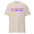 Introducing the LGBTQ+ Rights T-Shirt from Pridelity: This pride shirt features a white t-shirt with a vibrant, colorful rectangle centered on the chest, showcasing the bold, rainbow-colored text "Human Rights Are LGBTQ+ Rights.