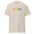 White Pridelity LGBTQ+ T-Shirt showcasing the text "LGBTQ+" in vibrant rainbow colors.