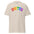 The Pridelity United T-Shirt showcases the word "UNITED" prominently on the front, with each letter seamlessly transitioning through vibrant rainbow colors.