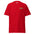 A Pride T-Shirt in vibrant red showcases a small, colorful "Pride" logo on the chest, with the brand name "Pridelity" elegantly displayed on the inside label at the neck.