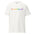 A Pride T-shirt from Pridelity, called the "Kiss Whoever The F*** You Want T-Shirt," showcases bold text in a vibrant rainbow gradient across the chest.