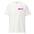 A Pridelity "Mommy" T-Shirt in purple with "Mommy" gracefully printed in pink, cursive font on the upper left chest.