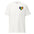 The Pixel Heart T-Shirt by Pridelity is a white shirt featuring a pixelated heart design in the upper left corner, with vertical sections of vibrant colors: black, brown, red, orange, yellow, green, blue, and purple.