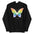 Explore the Butterfly Pride Hoodie from Pridelity, a standout piece from our Pride Collection. This purple hoodie features an impressive butterfly with vibrant rainbow wings. The design is beautifully complemented by the word "PRIDE," artistically presented in both English and Japanese, perfect for celebrating love and diversity with every wear.