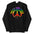 The Peace & Love Hoodie by Pridelity is a white hoodie adorned with a vibrant peace symbol and "Peace and Love" written in rainbow letters, capturing the essence of pride shirts.