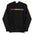 Celebrate your individuality with Pridelity's Pansexual Hoodie in black, showcasing a sleek and minimalist design. It features a striking horizontal bar in magenta, yellow, and blue, accompanied by the empowering text "be yourself" in pink—making it not just an item of clothing, but a bold statement.