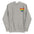 The Rainbow Heart Hoodie by Pridelity, in black, showcases a rainbow-striped heart on the left chest to celebrate LGBTQ+ pride.