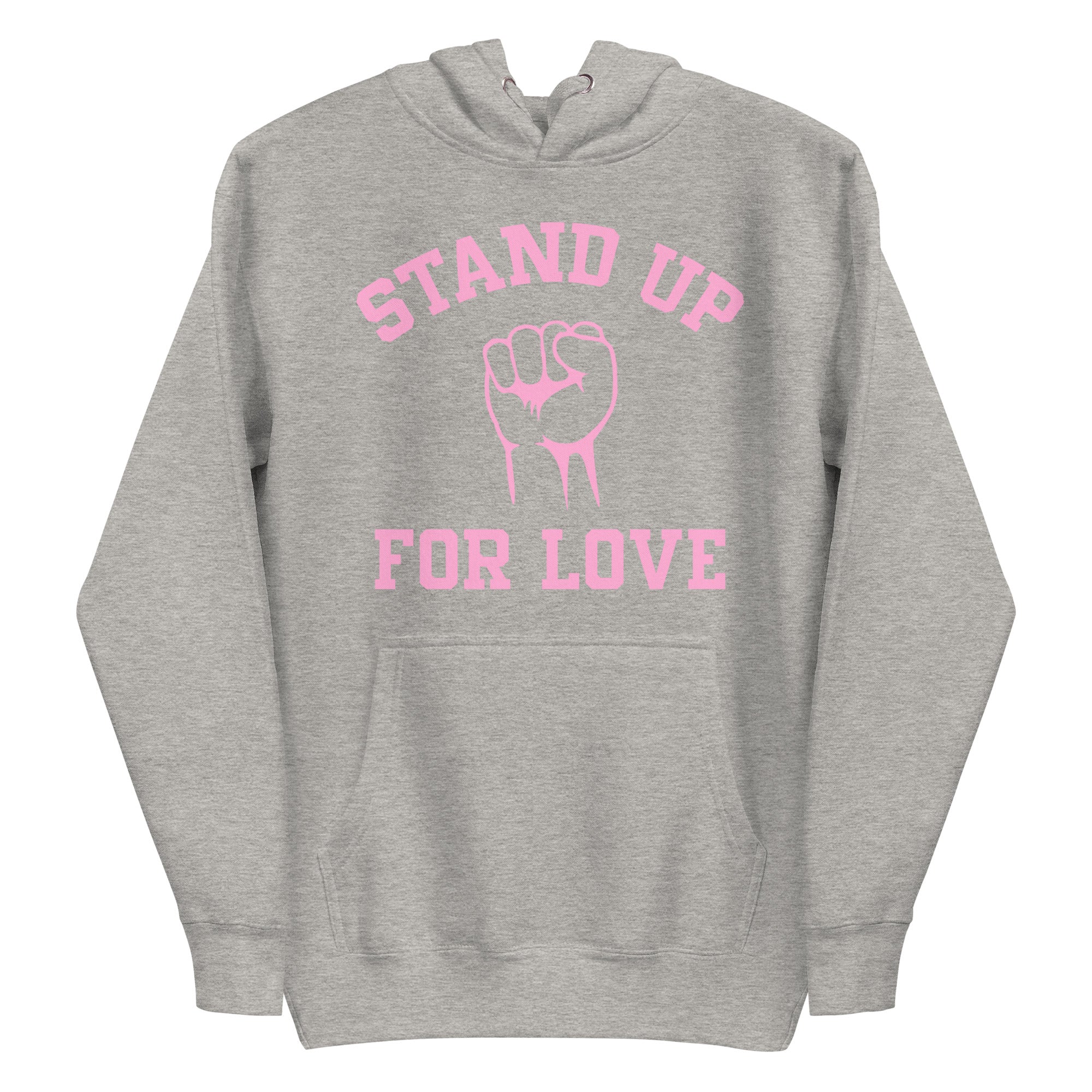 Check out the Stand Up Hoodie by Pridelity, a purple piece from our pride collection, adorned with 