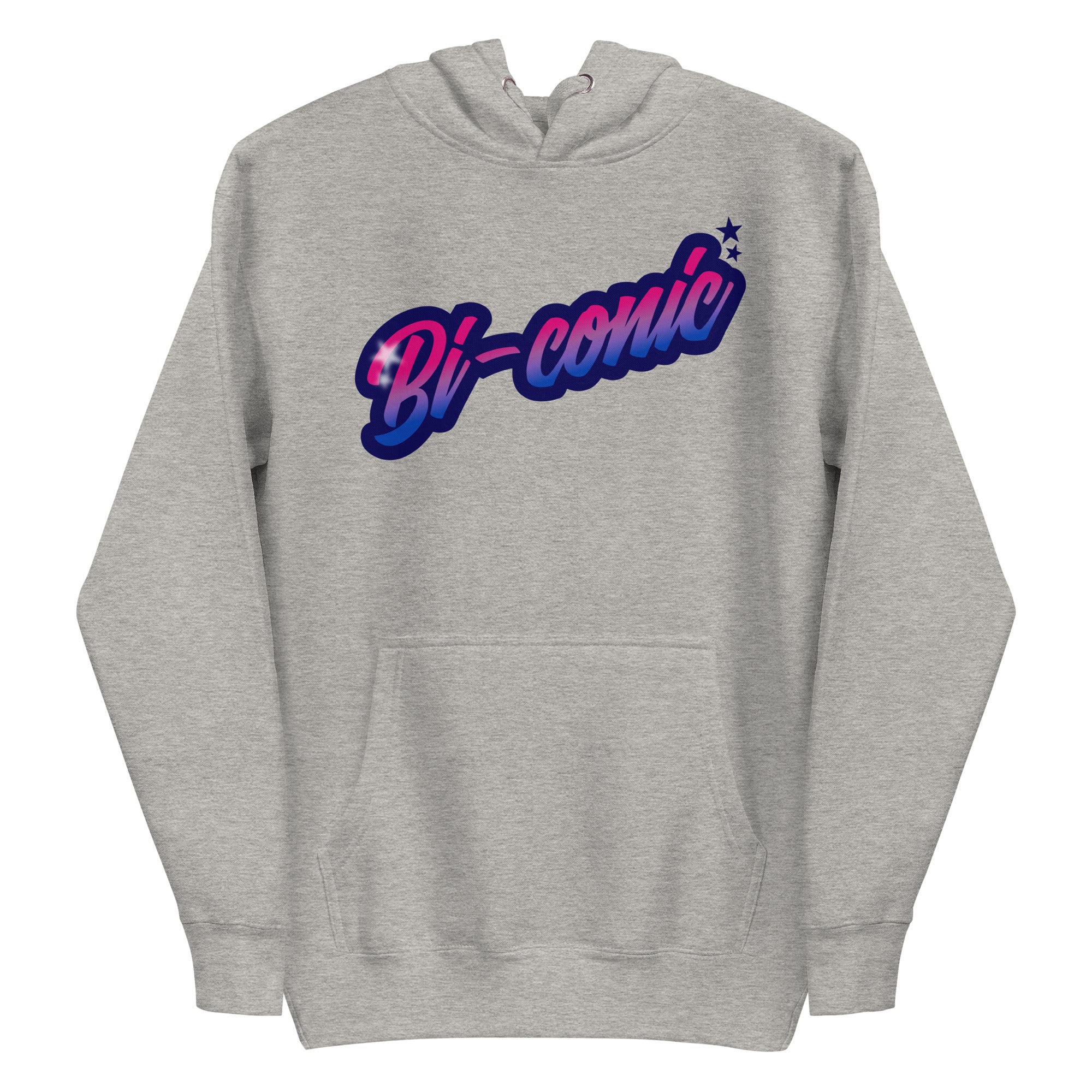 Pridelity's Bi-Conic Hoodie from our Pride Merch collection showcases the word 