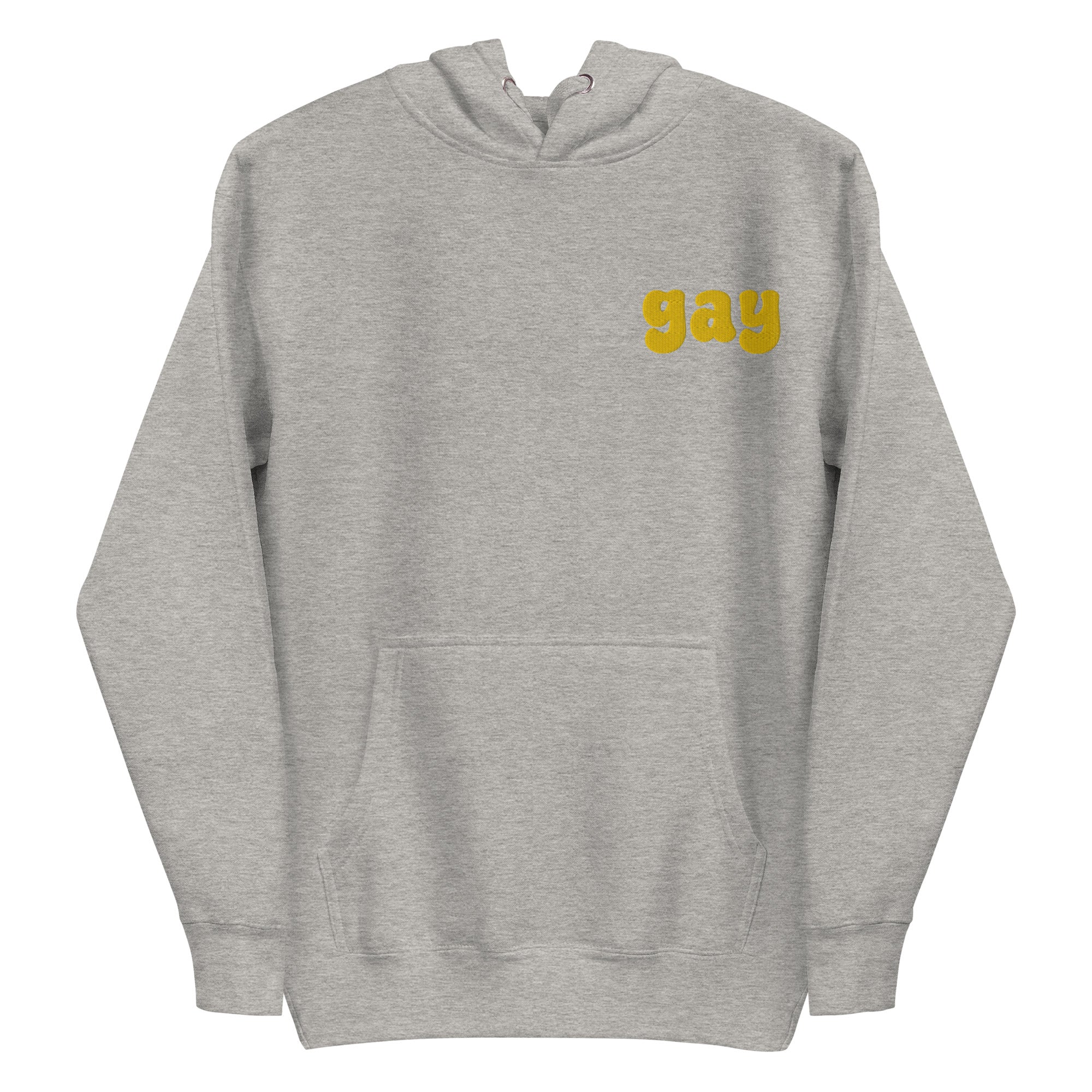 The Pridelity Gay Hoodie, featuring 