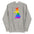 Introducing the British Isles Pride Hoodie by Pridelity, this sky blue hoodie features a vibrant depiction of Great Britain in rainbow colors, reflecting the LGBTQ+ pride flag. The eye-catching design is prominently displayed on the chest, making it an essential piece for any Pride Collection.